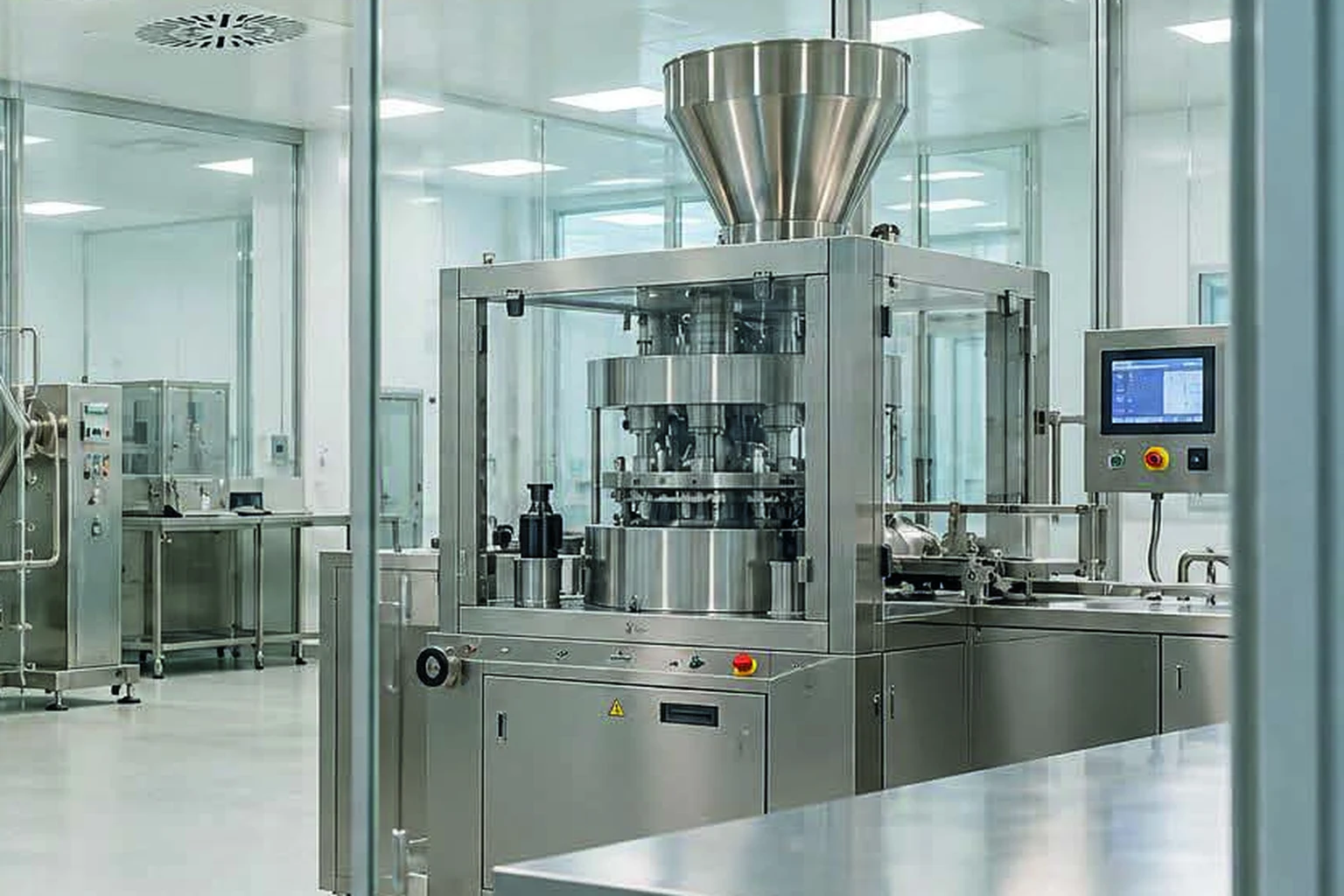 Reparto produttivo Novahlab con macchinari per forme solide