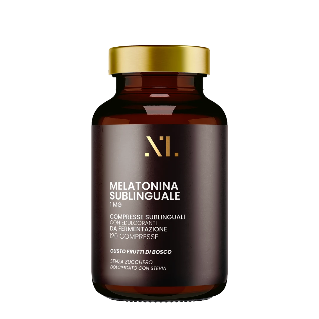 Melatonina Sublingual — frasco de vidrio ámbar