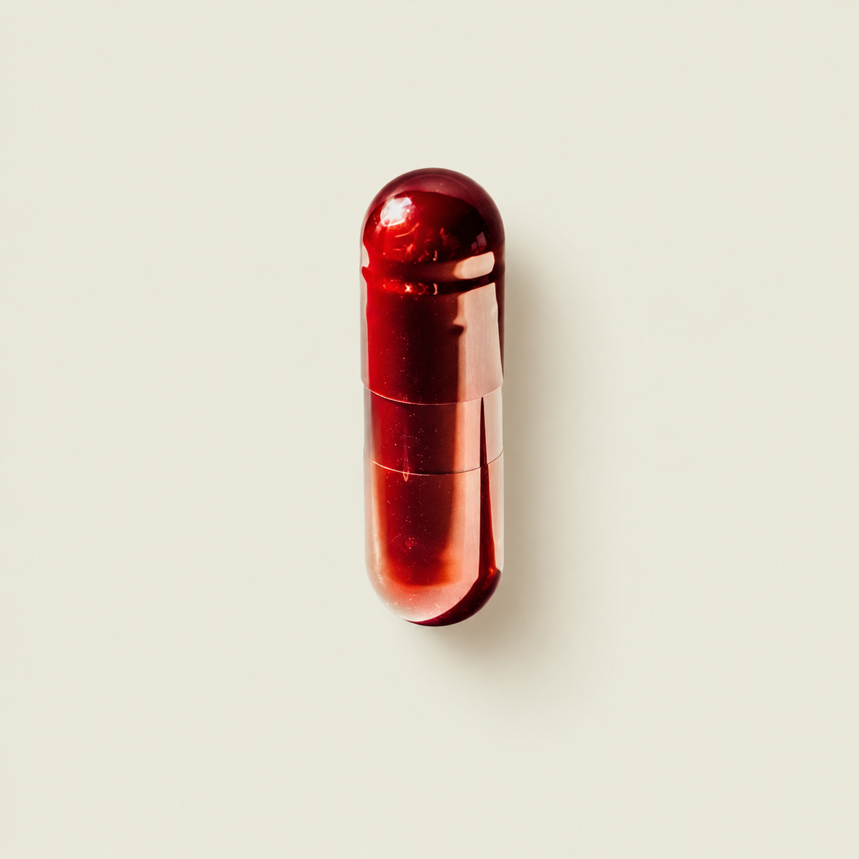 Cápsula softgel roja de Astaxantina
